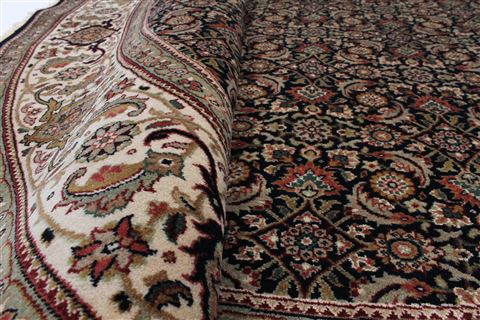 Herati Beige Round Hand Knotted 711 X 711 Area Rug 250-26483 Image 1