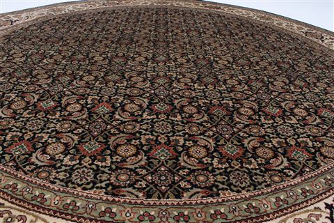 Herati Beige Round Hand Knotted 711 X 711 Area Rug 250-26483 Image 3