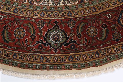 Herati Green Round Hand Knotted 80 X 80 Area Rug 250-26484 Image 2