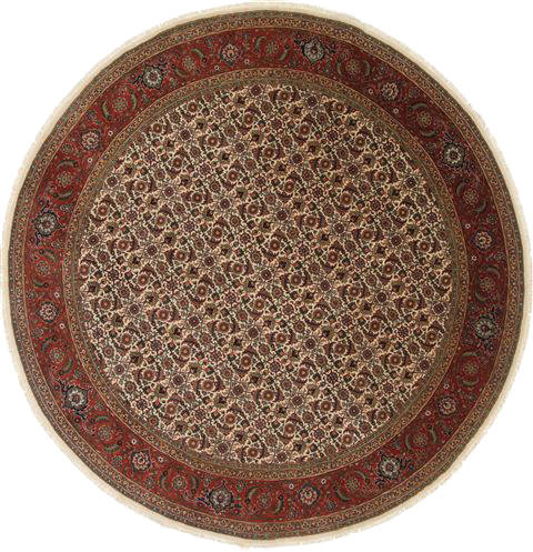 Herati Green Round Hand Knotted 80 X 80 Area Rug 250-26484 Image 0