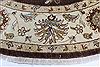 Chobi Brown Round Hand Knotted 80 X 80 Area Rug 250-26486 Thumb 4