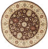 Chobi Brown Round Hand Knotted 80 X 80  Area Rug 250-26486 Thumb 0