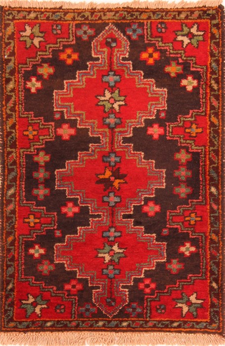 Shahsavan Red Hand Knotted 27 X 39  Area Rug 253-26487 Image 0