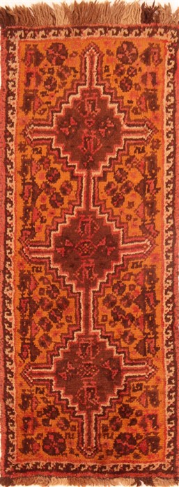 Kunduz Brown Runner Hand Knotted 14 X 311  Area Rug 253-26488 Image 0