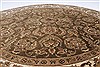 Kashmar Beige Round Hand Knotted 82 X 83  Area Rug 250-26490 Thumb 2