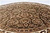 Kashmar Beige Round Hand Knotted 82 X 83 Area Rug 250-26490 Thumb 2