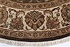Kashmar Beige Round Hand Knotted 82 X 83 Area Rug 250-26490 Thumb 3