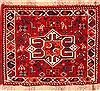 Qashqai Red Square Hand Knotted 19 X 21  Area Rug 253-26494 Thumb 0