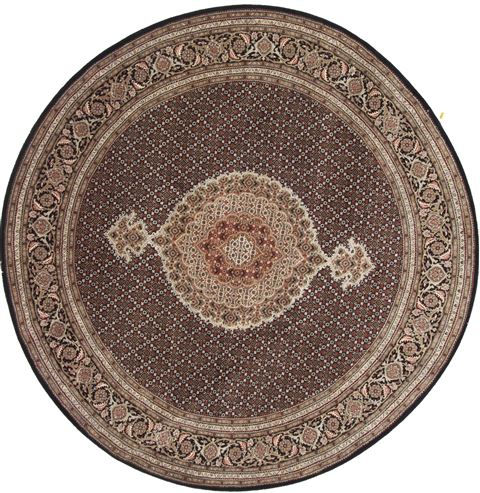 Mahi Beige Round Hand Knotted 83 X 83 Area Rug 250-26500 Image 0