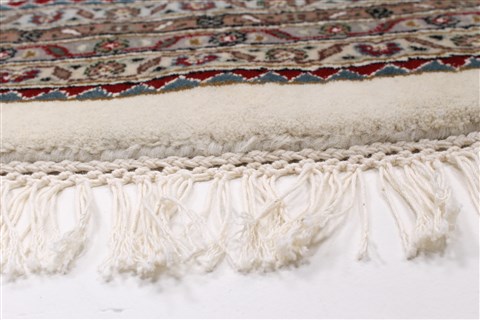 Mahi Beige Round Hand Knotted 82 X 82 Area Rug 250-26503 Image 5