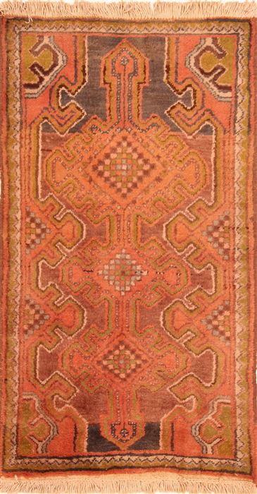 Shahsavan Red Hand Knotted 25 X 42  Area Rug 253-26504 Image 0