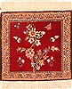Qashqai Red Square Hand Knotted 18 X 19  Area Rug 253-26505 Thumb 0