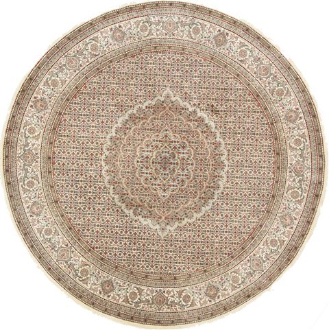 Mahi Green Round Hand Knotted 69 X 69 Area Rug 250-26507 Image 0