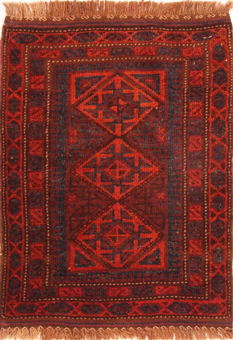 Baluch Red Hand Knotted 22 X 29  Area Rug 253-26511 Image 0