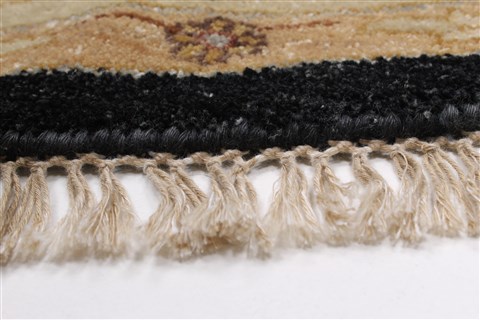 Ziegler Beige Round Hand Knotted 82 X 82 Area Rug 250-26515 Image 5