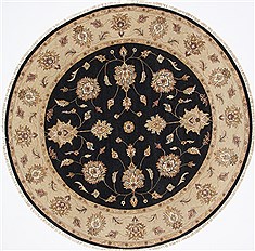 Ziegler Beige Round Hand Knotted 8'2" X 8'2"  Area Rug 250-26515