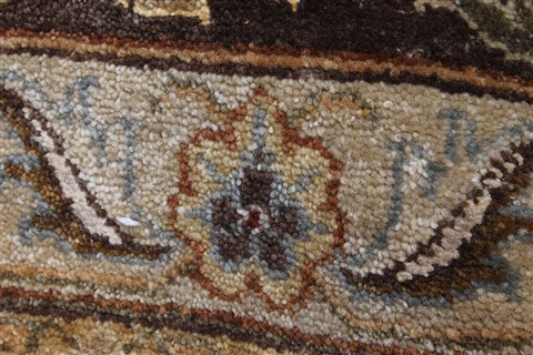 Kashan Beige Hand Knotted 101 X 160 Area Rug 250-26519 Image 1