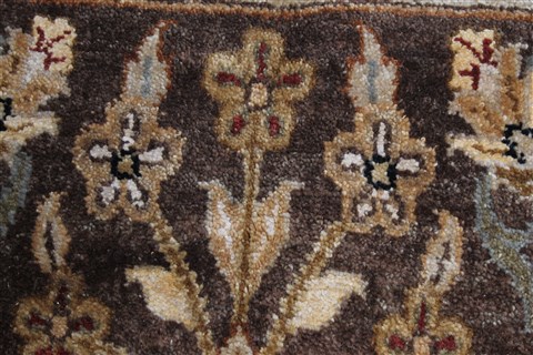 Kashan Beige Hand Knotted 101 X 160 Area Rug 250-26519 Image 9
