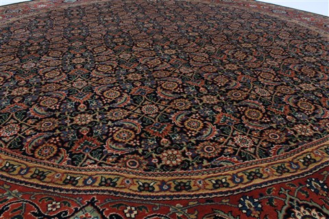 Herati Green Round Hand Knotted 80 X 80 Area Rug 250-26520 Image 3