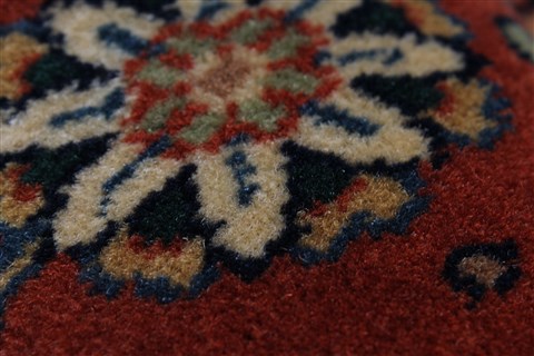 Herati Green Round Hand Knotted 80 X 80 Area Rug 250-26520 Image 8