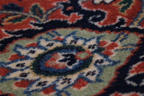 Herati Green Round Hand Knotted 80 X 80 Area Rug 250-26520 Image 9