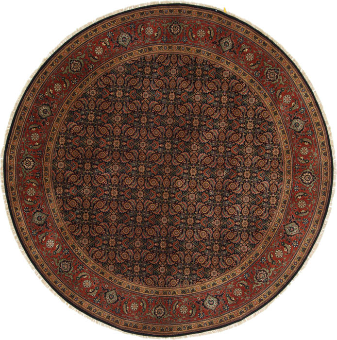 Herati Green Round Hand Knotted 80 X 80 Area Rug 250-26520 Image 0