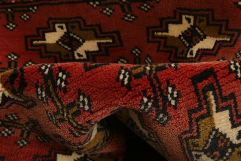 Bokhara Red Hand Knotted 111 X 37 Area Rug 253-26521 Image 1