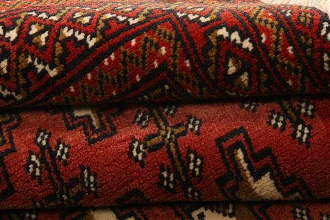 Bokhara Red Hand Knotted 111 X 37 Area Rug 253-26521 Image 6