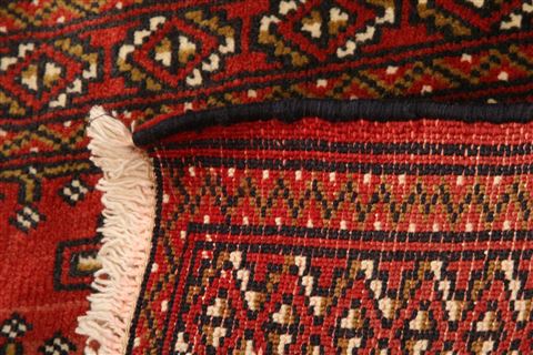 Bokhara Red Hand Knotted 111 X 37 Area Rug 253-26521 Image 8