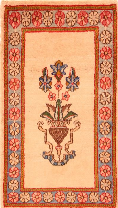 Kerman Multicolor Hand Knotted 111 X 37 Area Rug 100-26522 Image 0