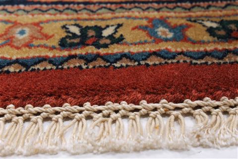 Herati Blue Round Hand Knotted 80 X 80 Area Rug 250-26531 Image 5