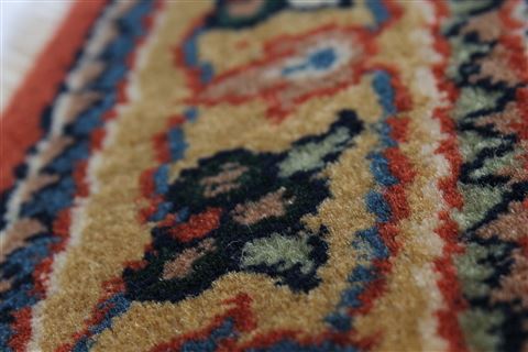 Herati Blue Round Hand Knotted 80 X 80 Area Rug 250-26531 Image 6