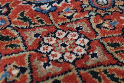 Herati Blue Round Hand Knotted 80 X 80 Area Rug 250-26531 Image 7