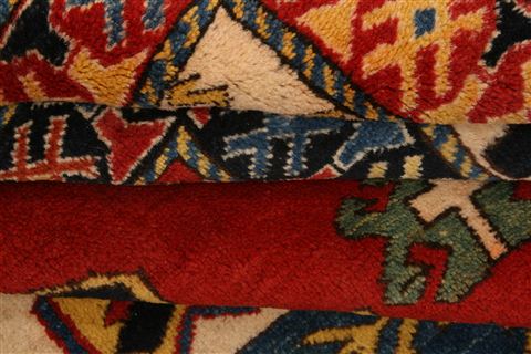 Kazak Red Hand Knotted 61 X 78 Area Rug 253-26533 Image 3