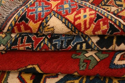 Kazak Red Hand Knotted 61 X 78 Area Rug 253-26533 Image 4