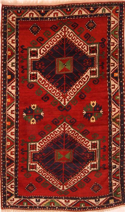Kazak Red Hand Knotted 50 X 84  Area Rug 100-26538 Image 0