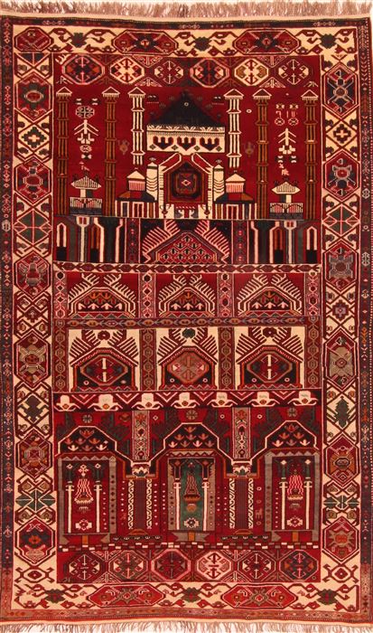 Shirvan Red Hand Knotted 42 X 71 Area Rug 100-26540 Image 0