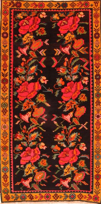 Karabakh Yellow Hand Knotted 38 X 71 Area Rug 100-26541 Image 0
