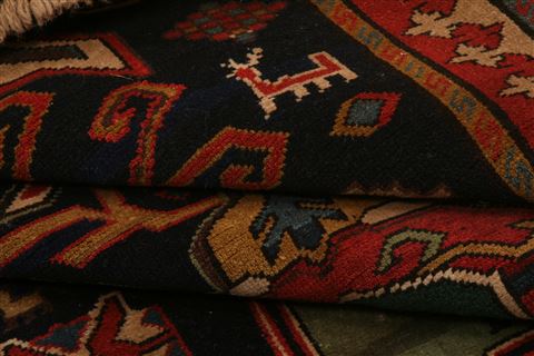 Kazak Blue Runner Hand Knotted 42 X 89 Area Rug 100-26543 Image 4