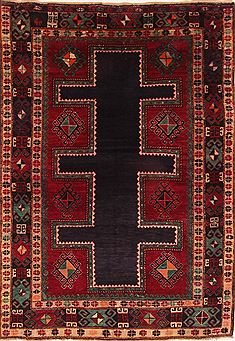 Kazak Red Hand Knotted 5'2" X 7'5"  Area Rug 100-26546