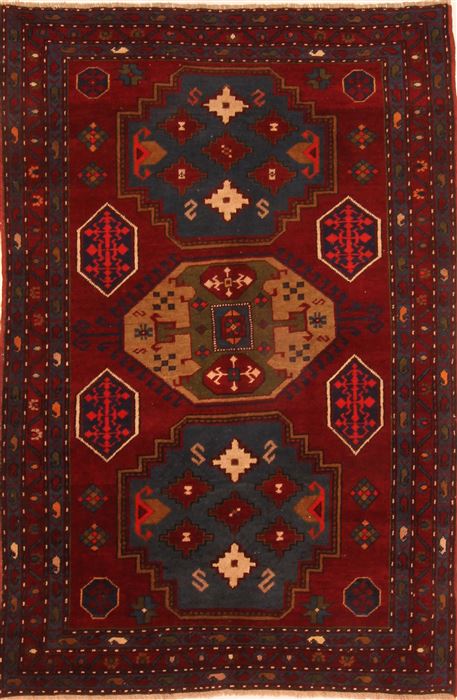 Kazak Red Hand Knotted 42 X 64 Area Rug 100-26549 Image 0