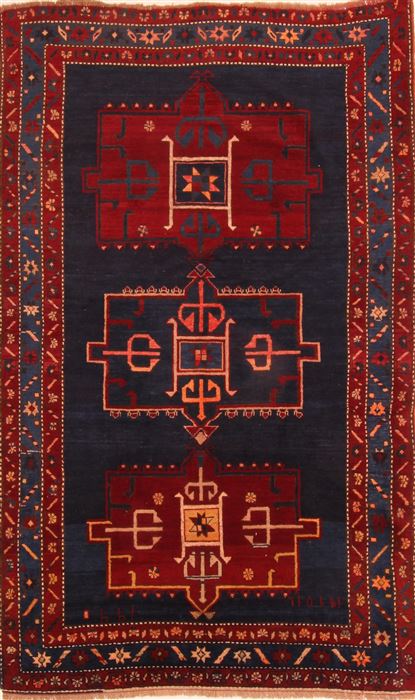 Kazak Blue Runner Hand Knotted 47 X 106 Area Rug 100-26553 Image 0