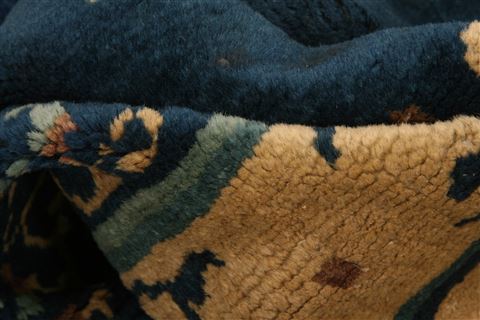 Asian Inspired Blue Hand Knotted 511 X 85 Area Rug 100-26559 Image 2