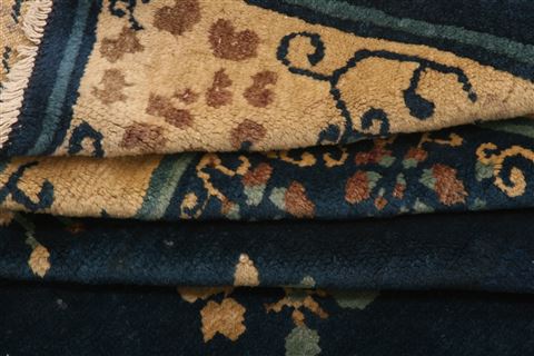 Asian Inspired Blue Hand Knotted 511 X 85 Area Rug 100-26559 Image 6