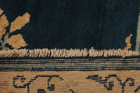 Asian Inspired Blue Hand Knotted 511 X 85 Area Rug 100-26559 Image 9