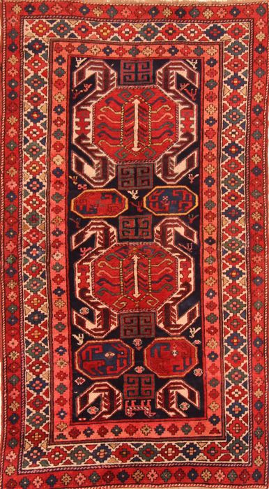 Kazak Red Hand Knotted 45 X 80 Area Rug 253-26561 Image 0