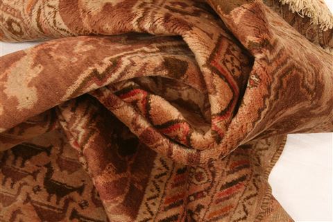 Afshar Brown Hand Knotted 44 X 69 Area Rug 100-26562 Image 2