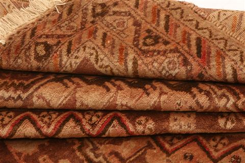 Afshar Brown Hand Knotted 44 X 69 Area Rug 100-26562 Image 5