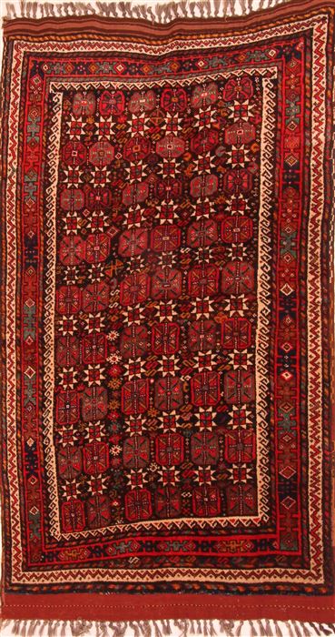 Kurdi Red Hand Knotted 43 X 610 Area Rug 100-26568 Image 0