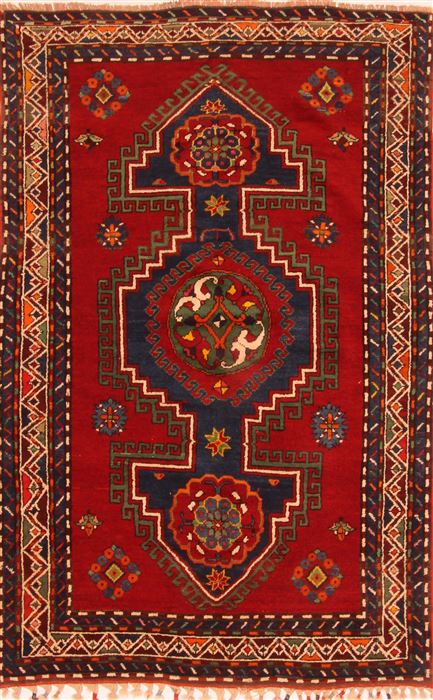 Kazak Red Hand Knotted 48 X 75 Area Rug 253-26571 Image 0